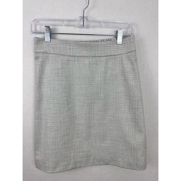 Rachel Zoe Womens Gray Plaid Mini Skirt Light Gray Fully Lined Skirt NWOT SZ XS - Picture 1 of 11